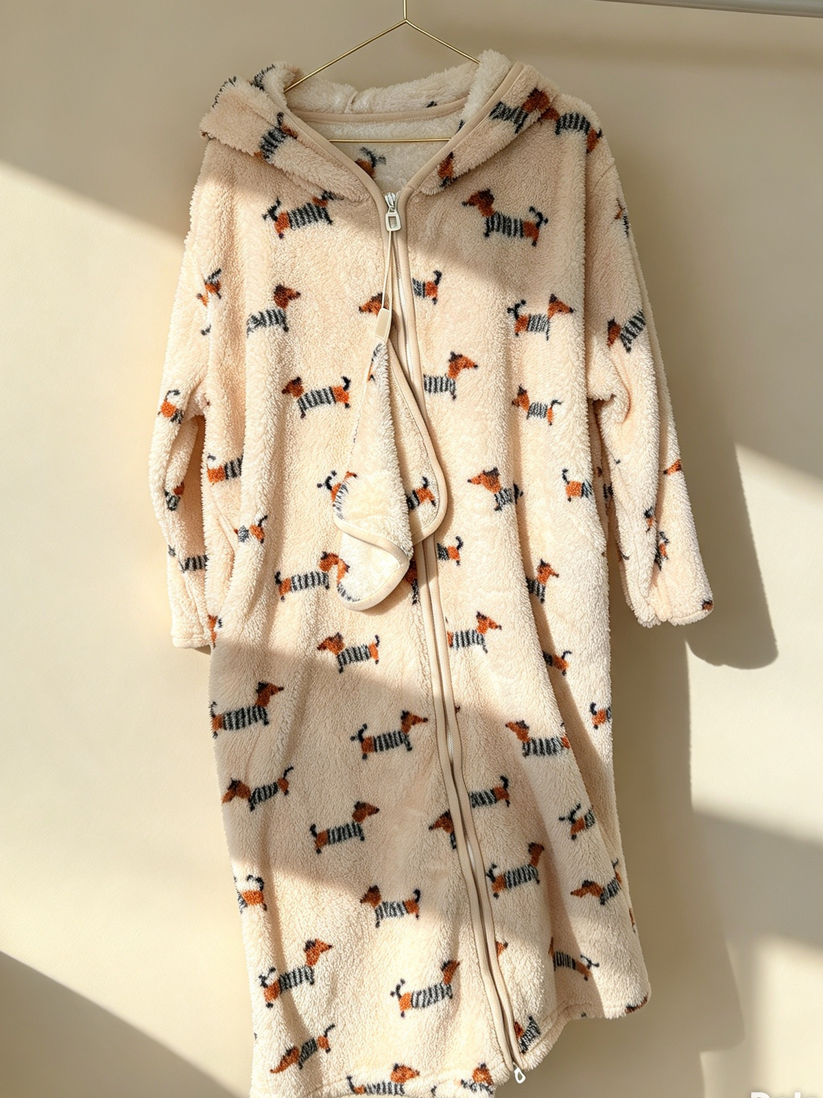 Sausage Dog Zip Up Snuggle Gown