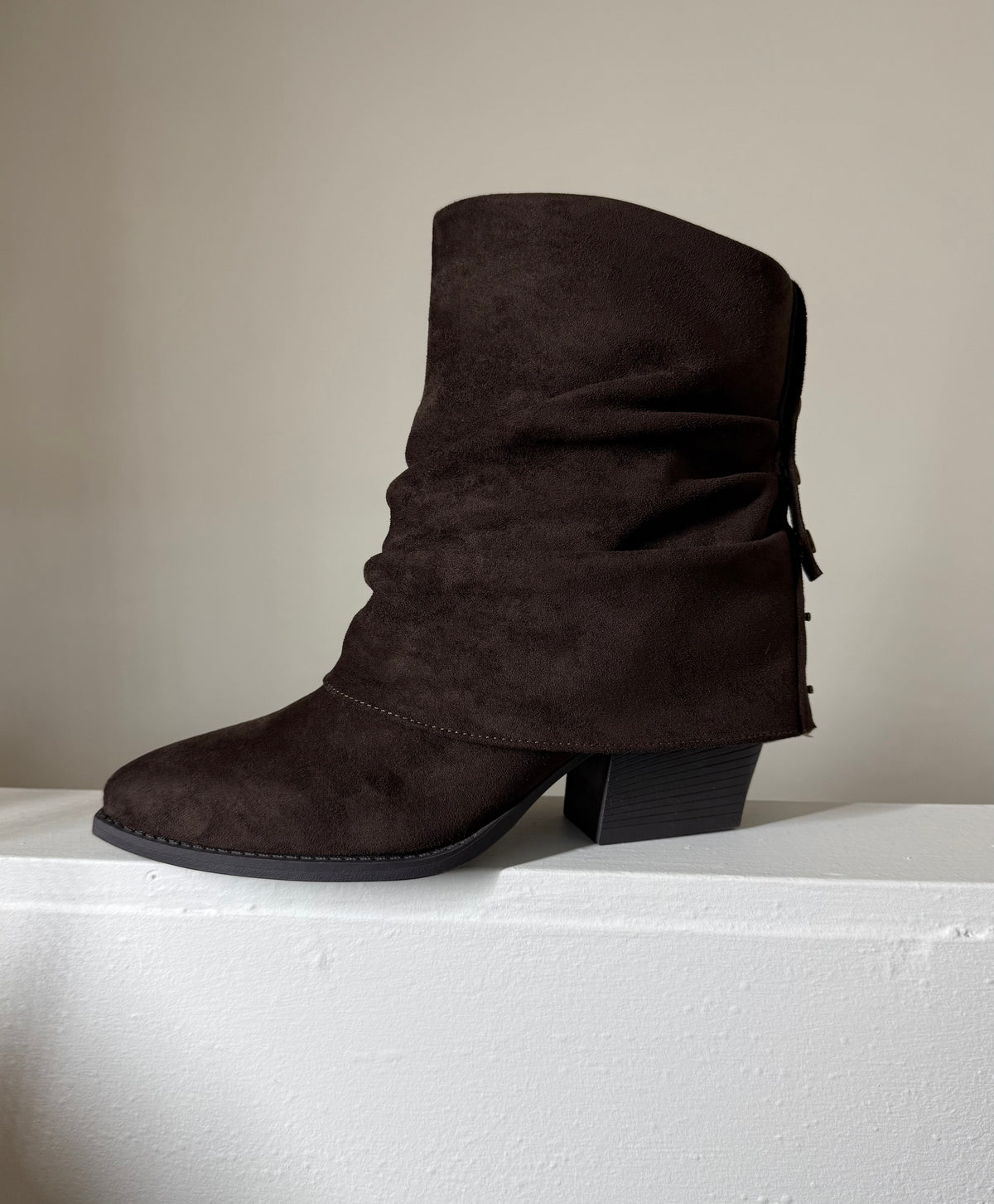 Lunar Chocolate Slouch Boots