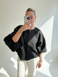 Black Soft Feel Statement Jacket