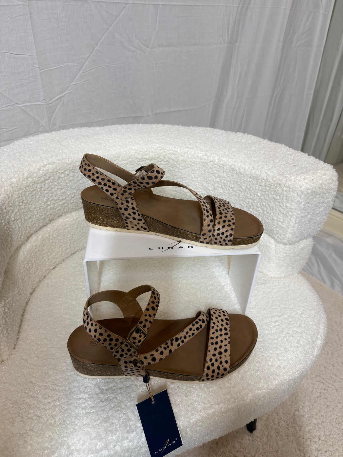 Leopard Print Lunar Sandals