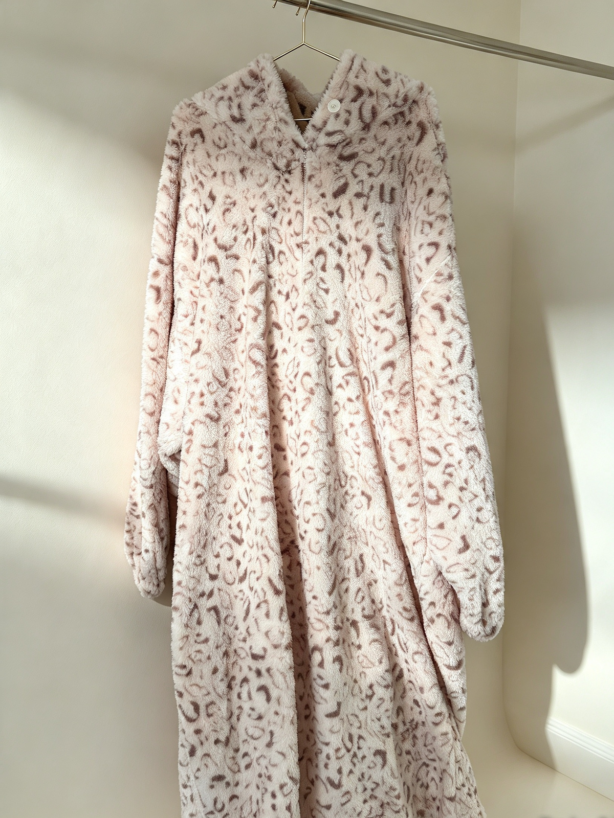 Blush Pink Leopard Snuggle Gown