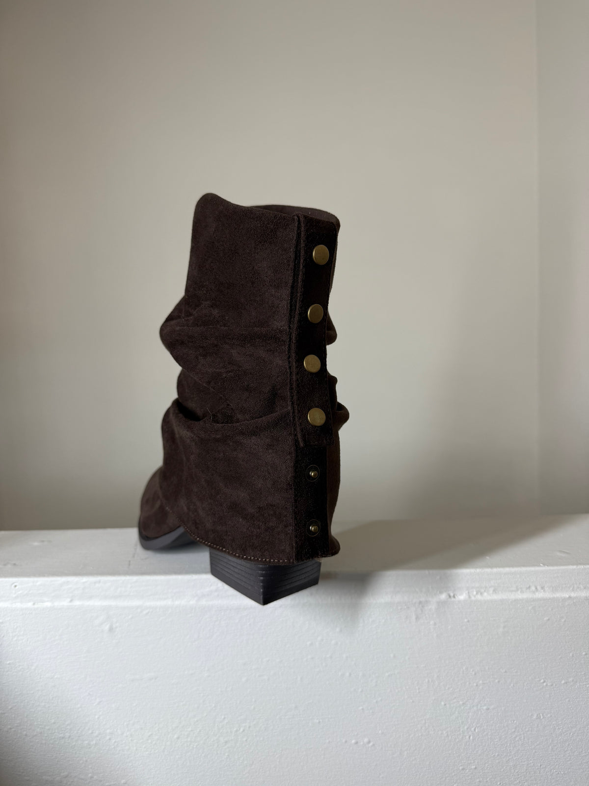 Lunar Chocolate Slouch Boots