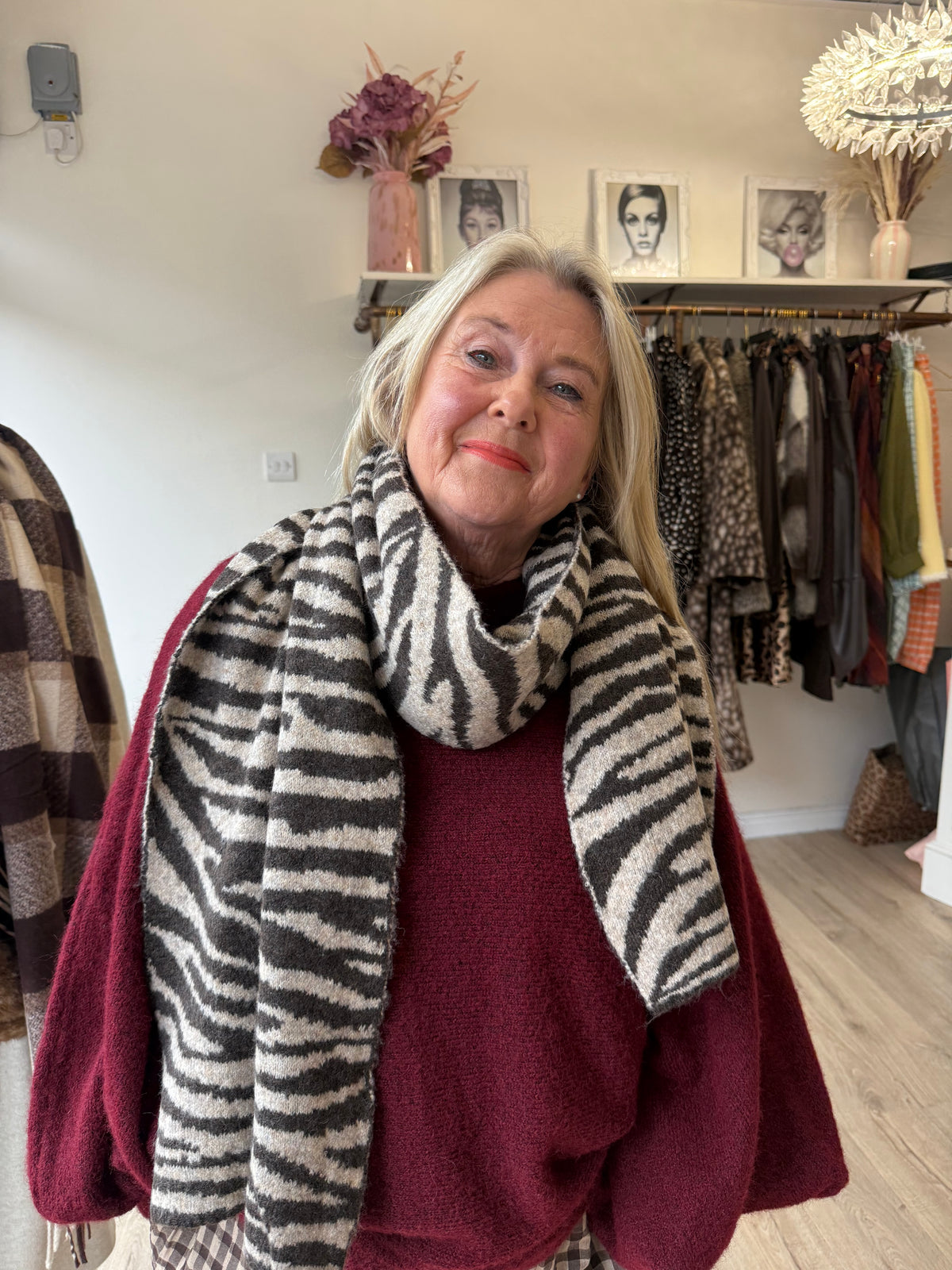 Zebra Print Scarf