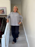 Erika Grey Relaxed Crew Neck Jumper