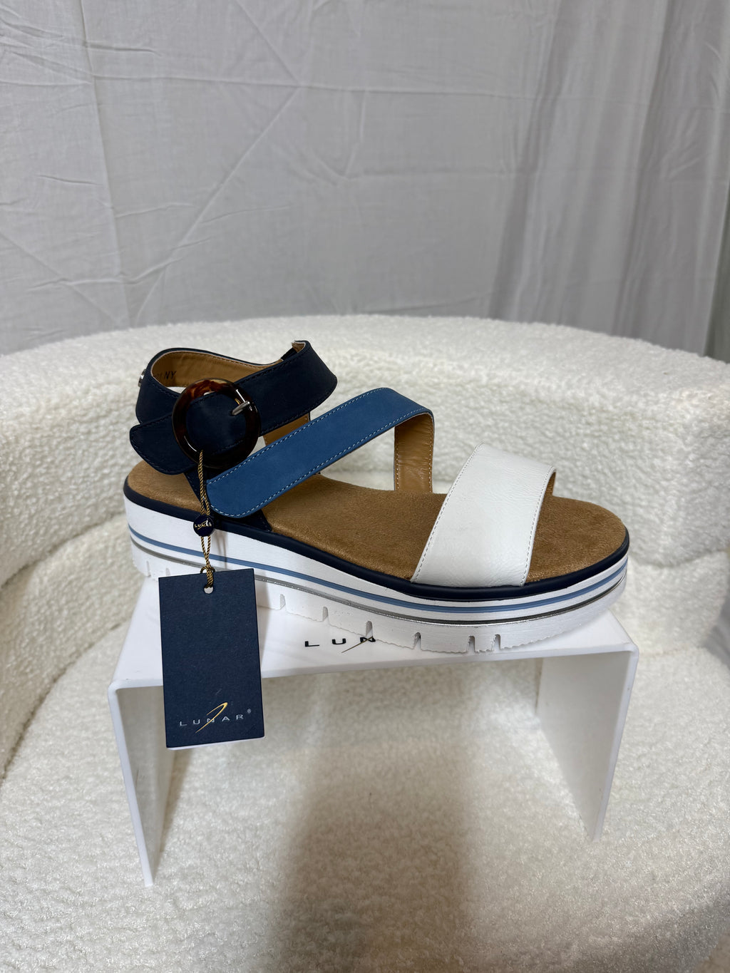 Blue Lunar Platform Sandals