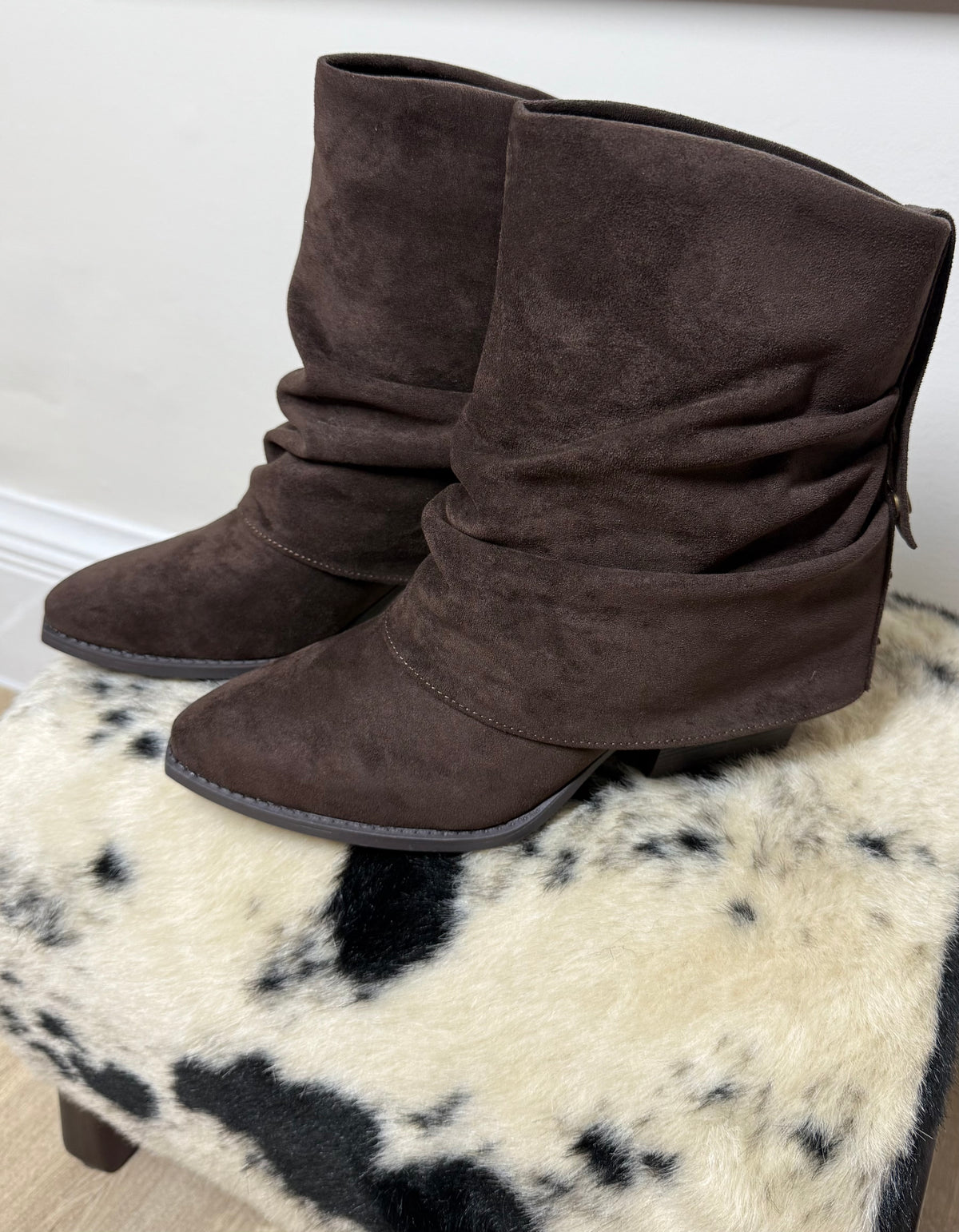 Lunar Chocolate Slouch Boots