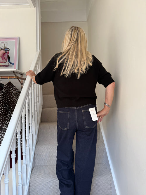 Black Erika Knit Jumper