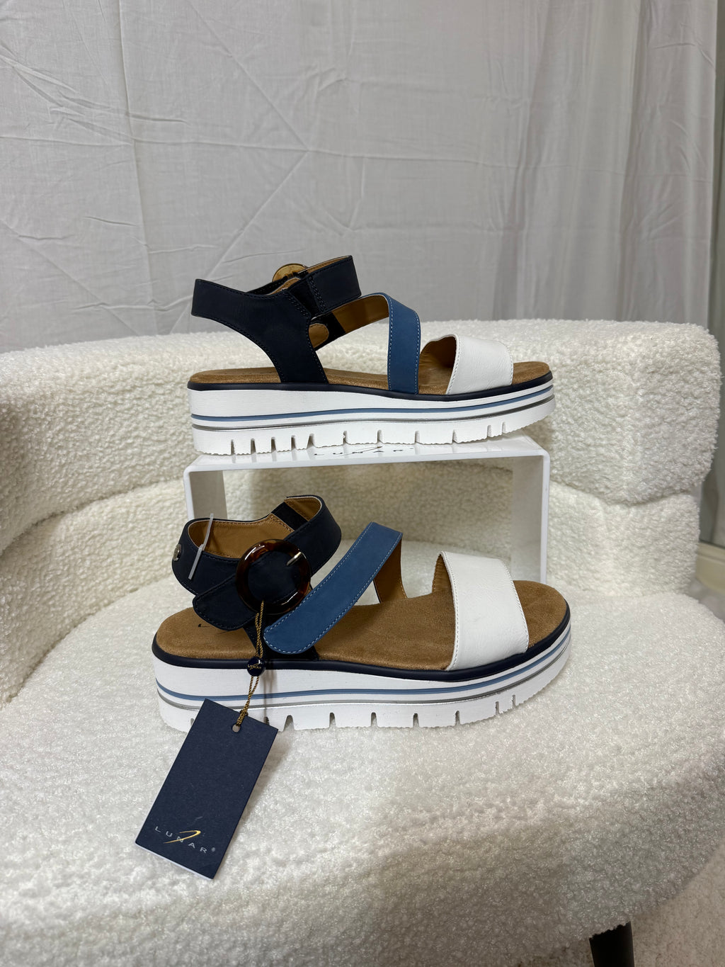 Blue Lunar Platform Sandals