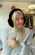 Malissa J Black Faux Fur Earmuffs